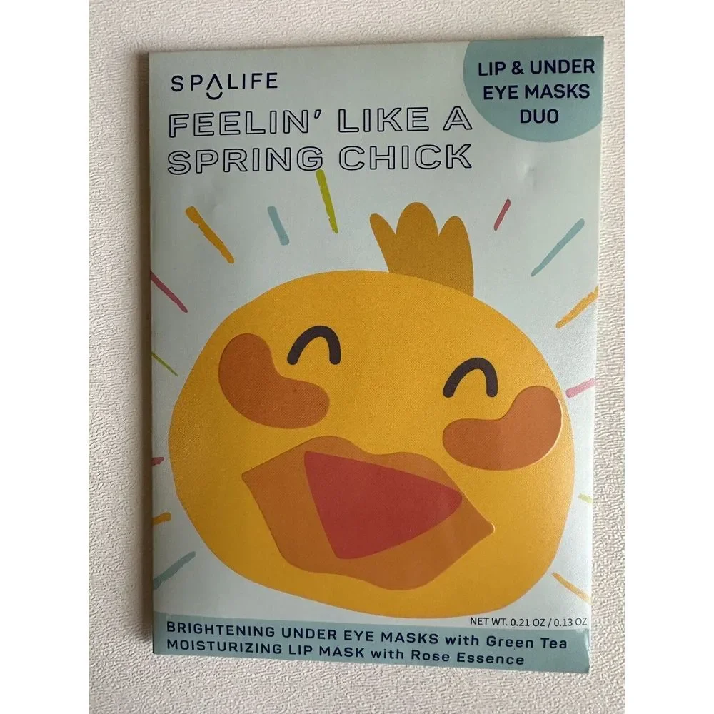 6x ‎ SpaLife Feelin Like A Spring Chick Lip & Under Eye Masks Duo New
